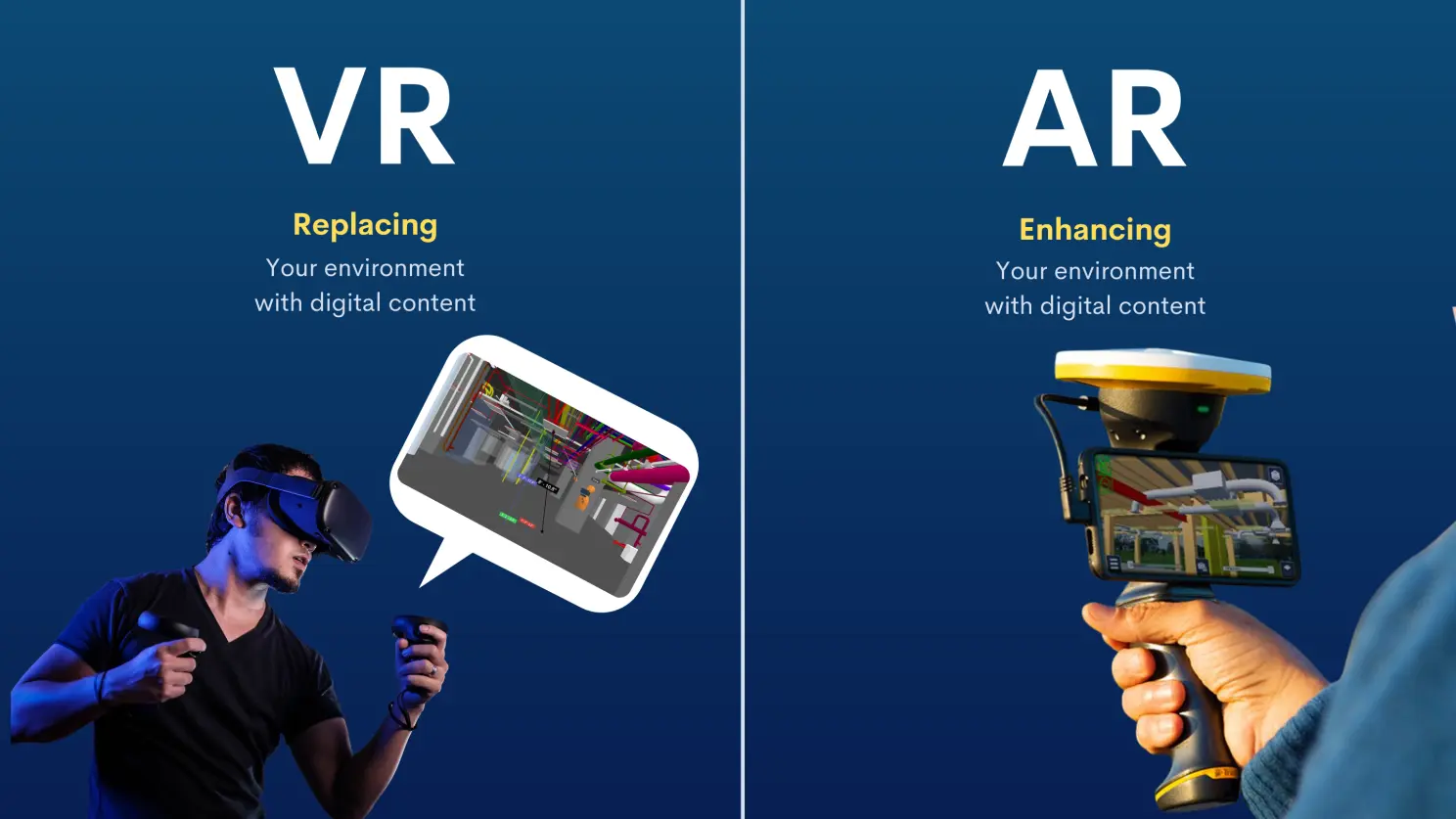 Augmented reality and virtual reality
